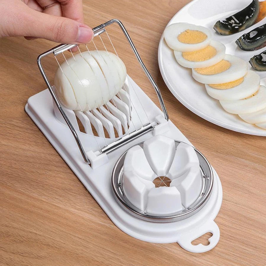 Multifunctional PP Base egg cutter steel wire